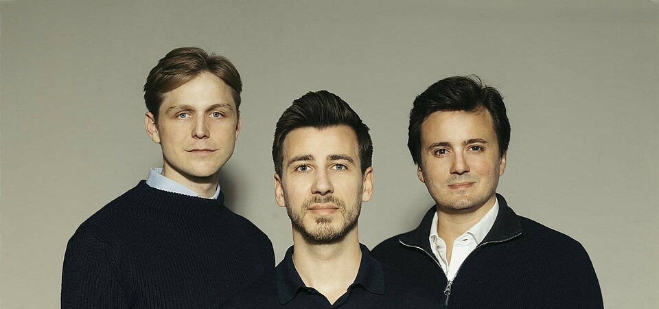 Founding team Max Lüddemann, David Budde, Robert Quick