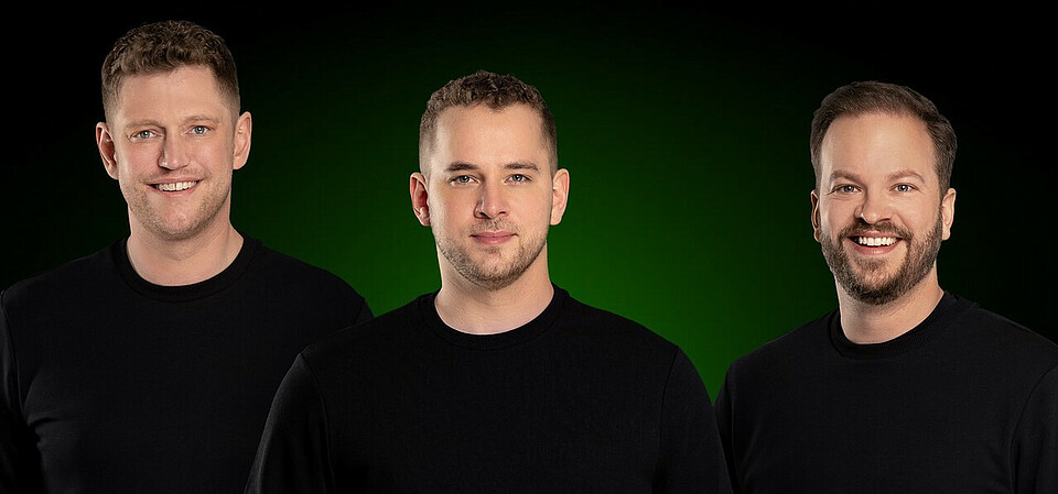 Frontnow founders Marc Funk, Bernhard Lihotzky and Cedric May The founders of Frontnow, Marc Funk, Bernhard Lihotzky and Cedric May