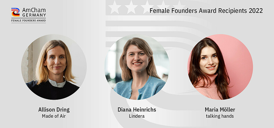2022 Female Founders Award winners Three successful founders won last year’s Female Founders Award. Nominations for this year’s award are open.