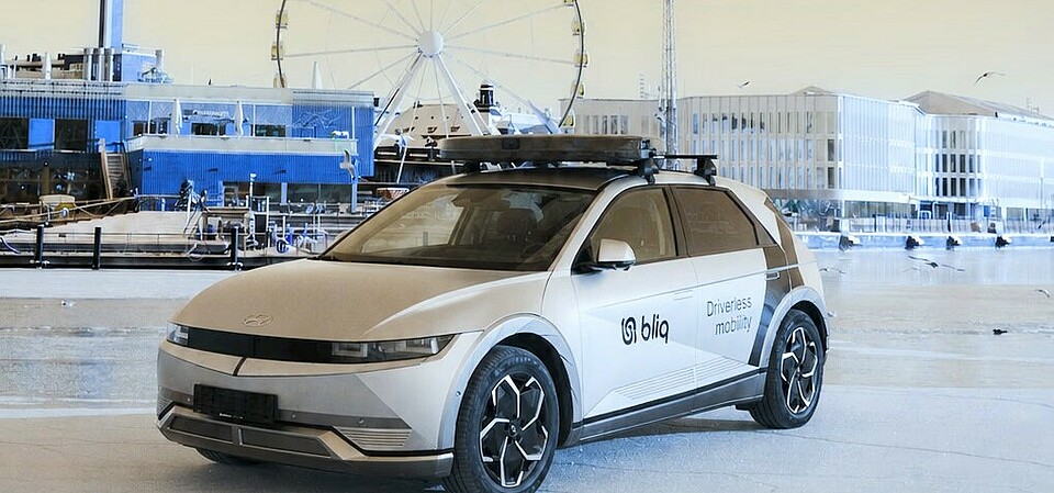 Bliq Driverless vehicle in Helsinki, Finland Bliq Driverless vehicle in Helsinki, Finland