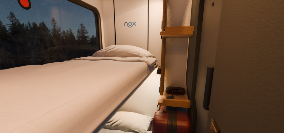 Nox Mobility private train compartment Nox Mobility private train compartment