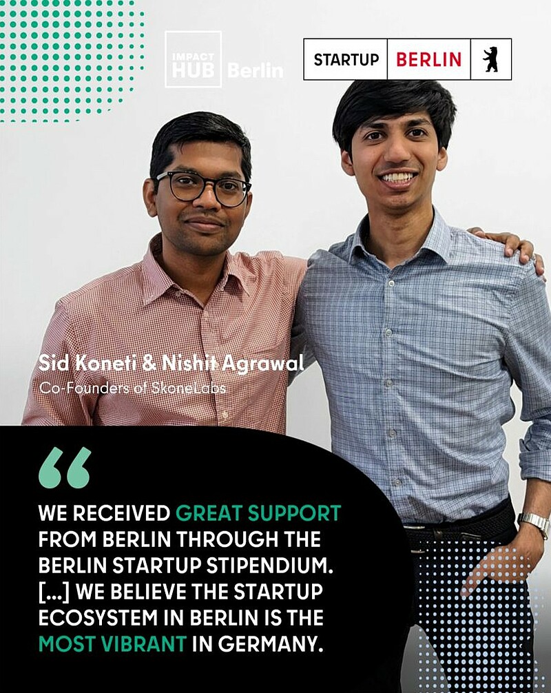 Nishit Agrawal & Sid Koneti, Ph.D., Co-founders of SkoneLabs