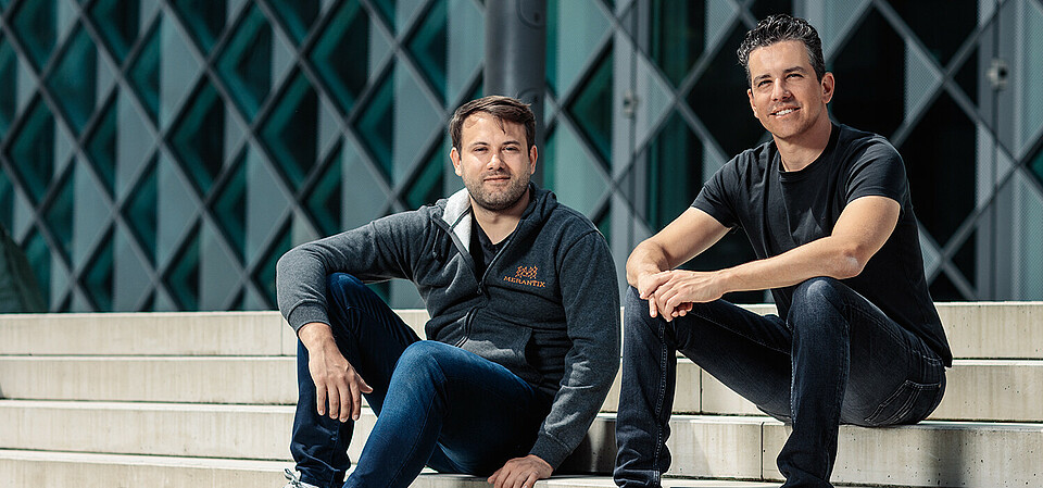Merantix co-founders Dr. Rasmus Rothe and Adrian Locher Merantix co-founders Dr. Rasmus Rothe and Adrian Locher